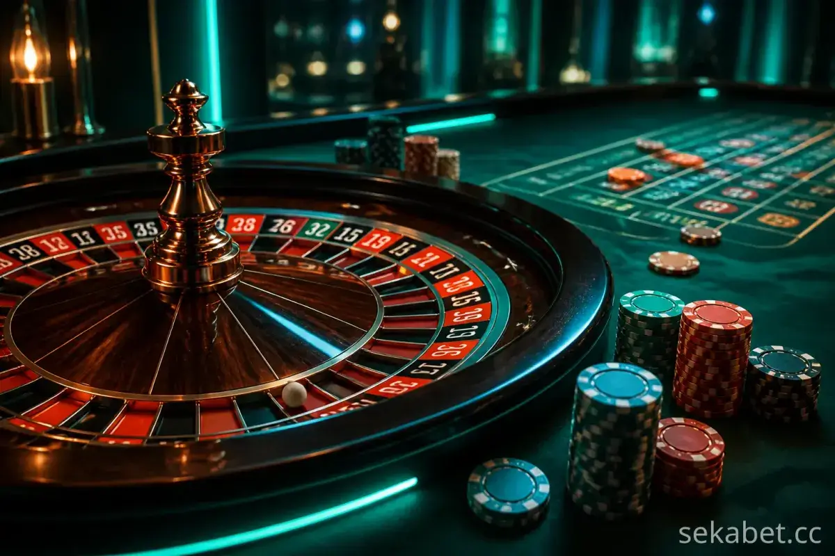 Sekabet casino ve rulet atmosferi