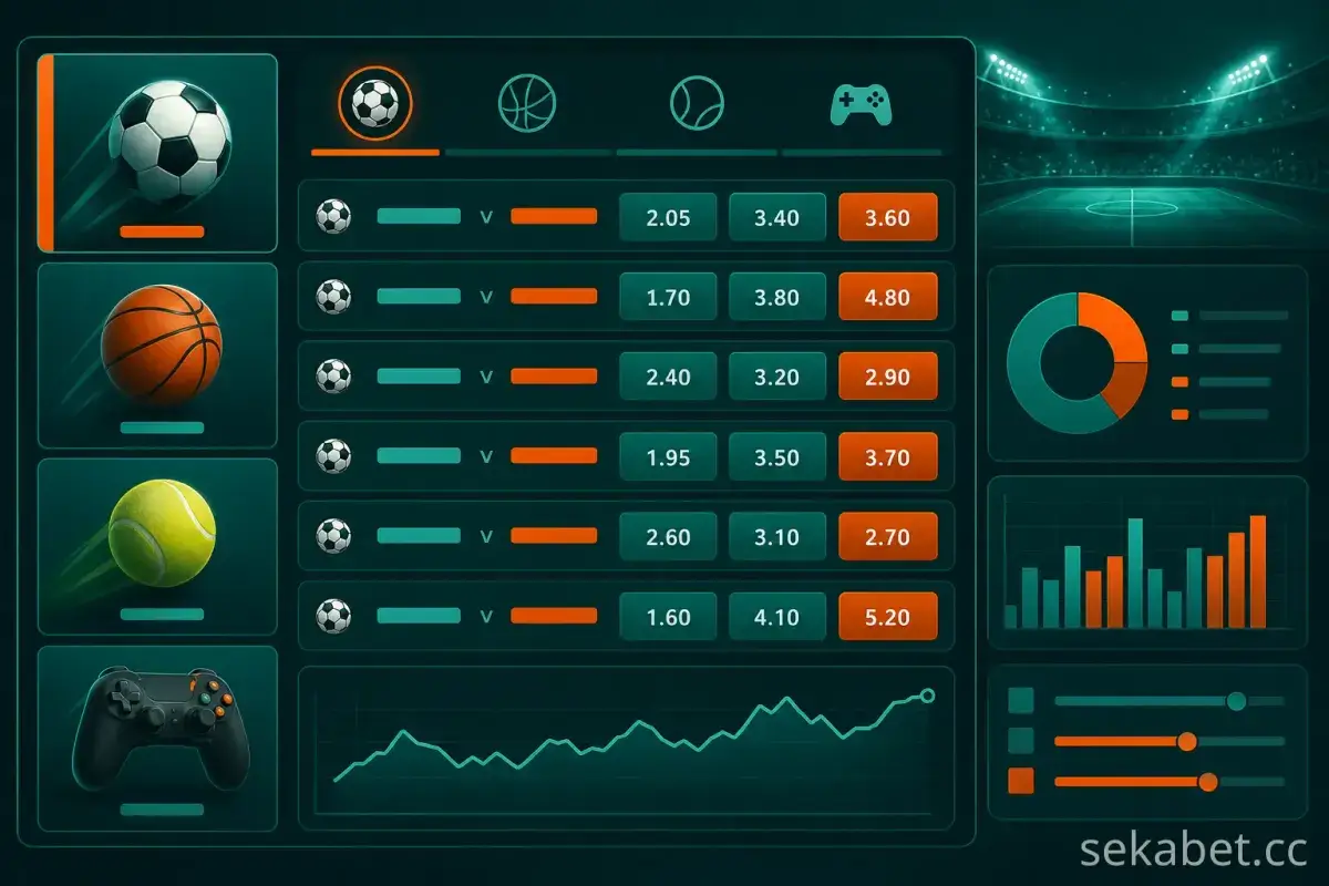 Sekabet spor oranları ve canlı market paneli